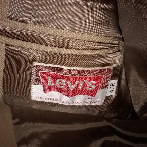 Vintage Levi Strauss & Co San Francisco 3 Piece Suit Size 40R
